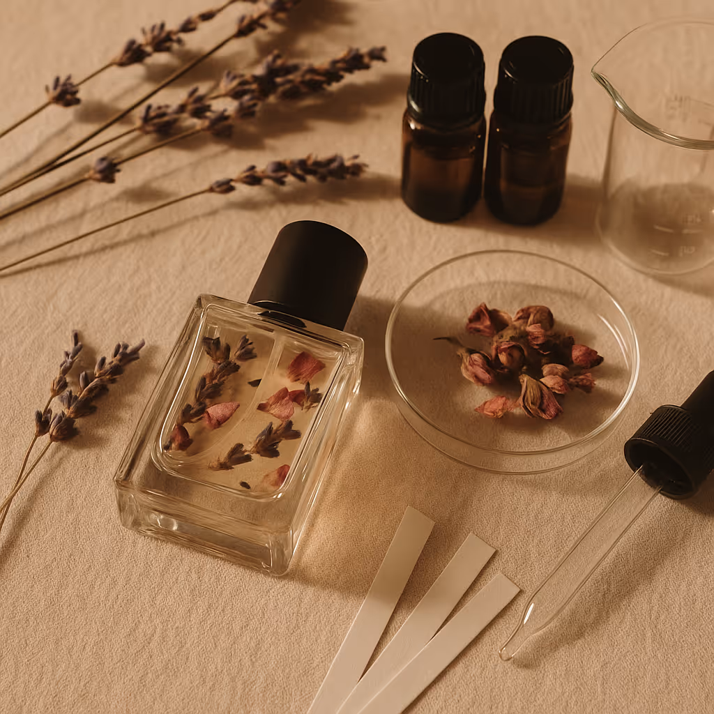 Perfume blending workshop photo from 123 Farm