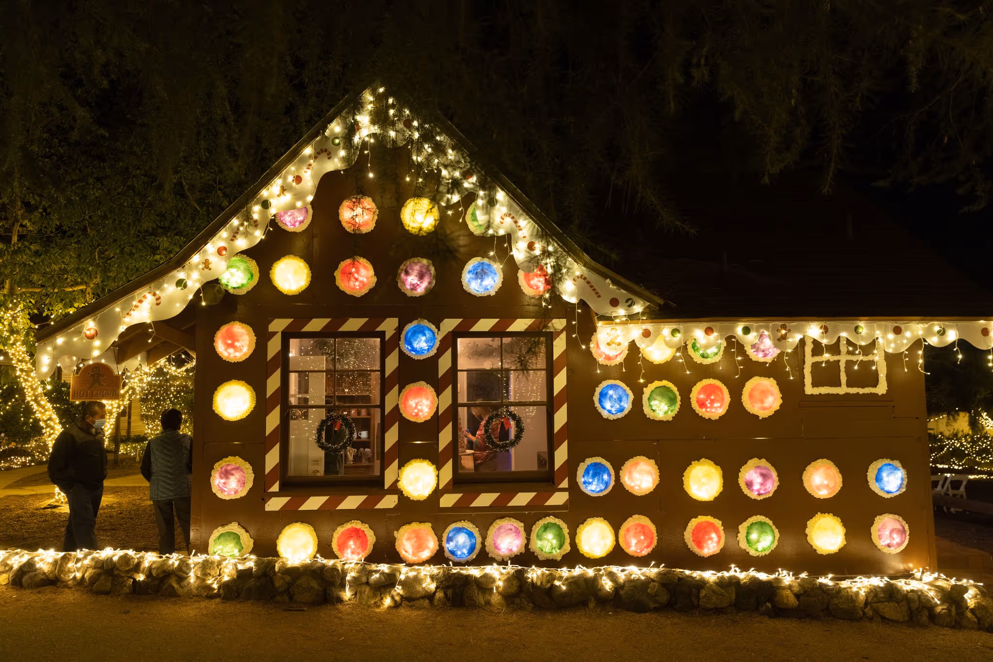 Christmas Nights lights at 123 Farm